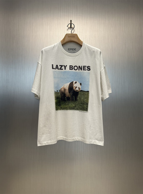 实体现货 Epide Prefab 熊猫印花boxy短袖T恤孙千大鹏功夫胖同款