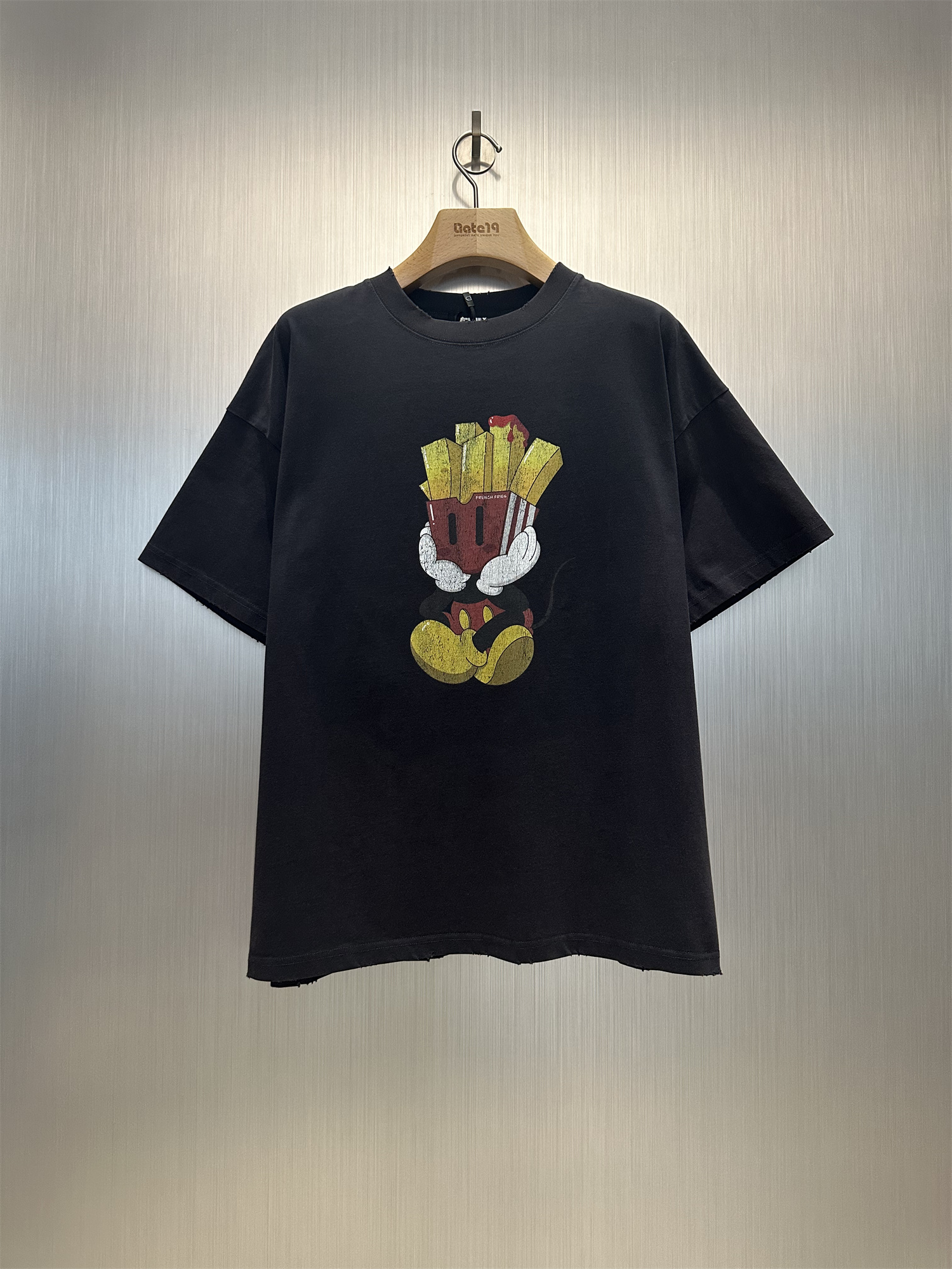 Purey短袖男女印花做旧