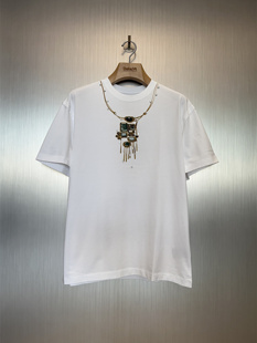 Royal Child Borc T恤 实体现货 高密刺绣宝石项链短袖 Birth