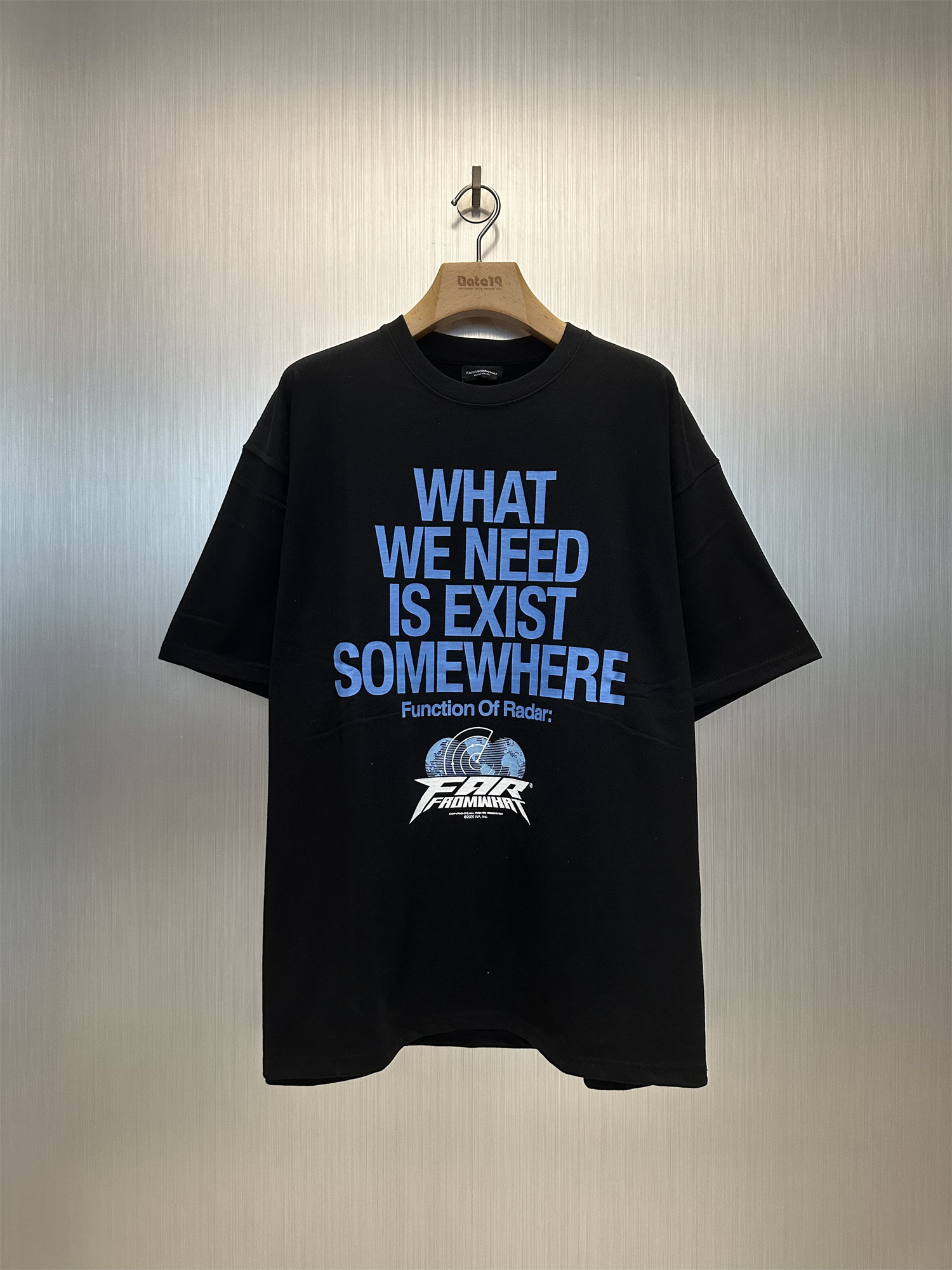 实体现货 清仓 Far Archive 字母地球标语Logo印花Vibe短袖T恤