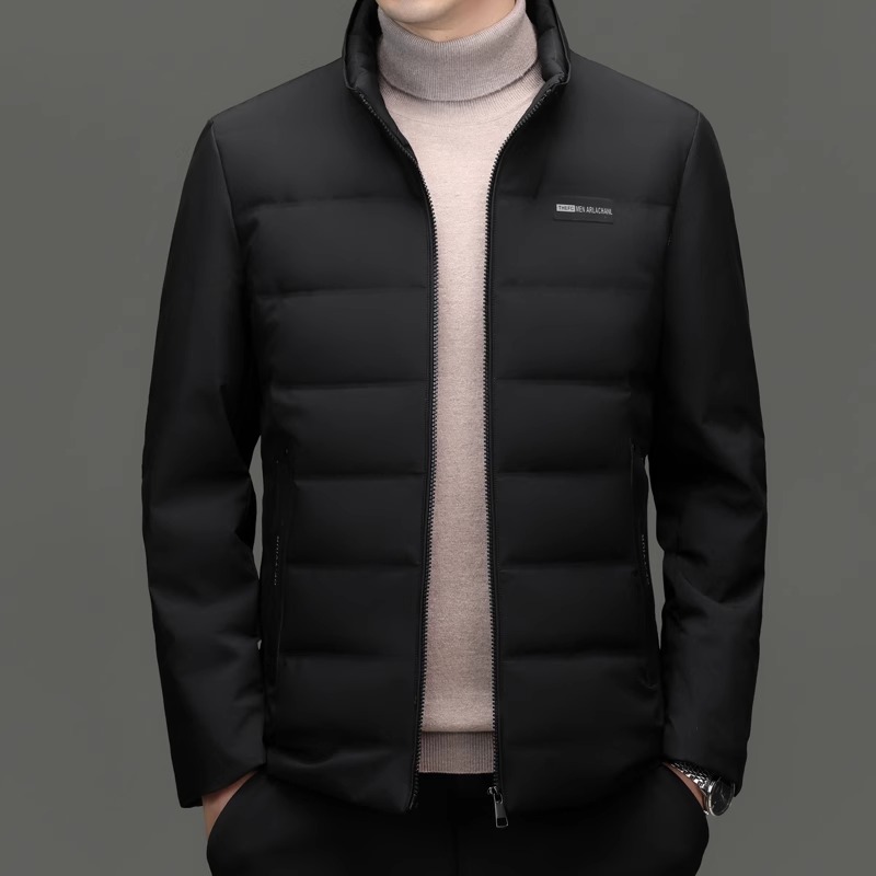 薄保暖白鸭绒羽绒服外套男士上衣