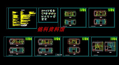商铺夹层加楼板钢结构施工图CAD图纸