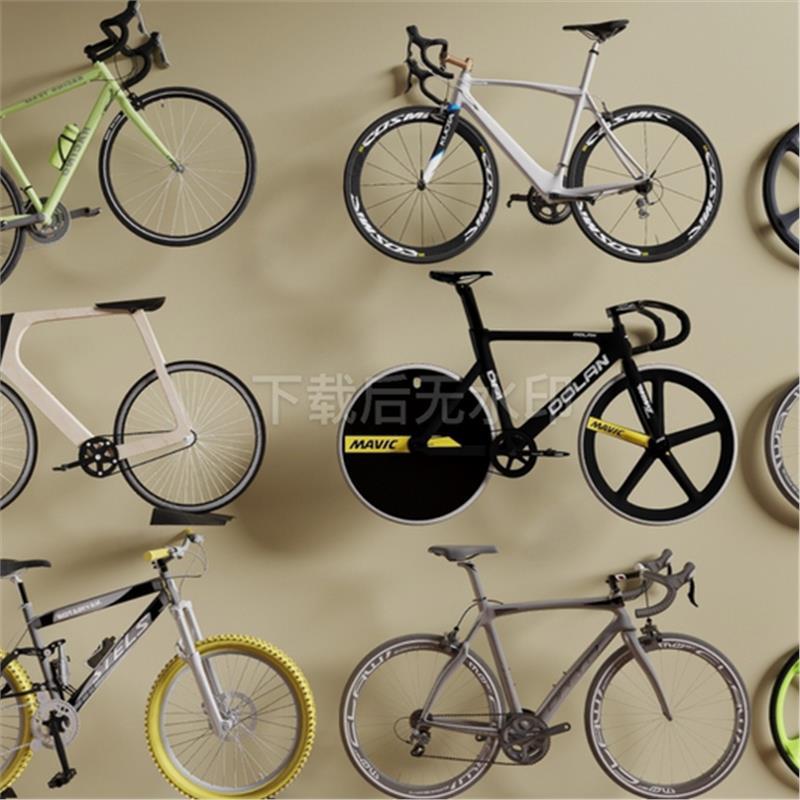 现代自行车 单车 脚踏车 自行车 骑行装备 草图大师SU模型