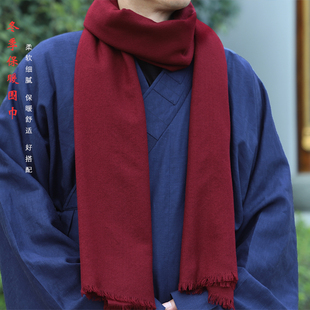 菩提精品僧服秋冬保暖围巾出家人僧人披肩男女款百搭禅修居士围脖