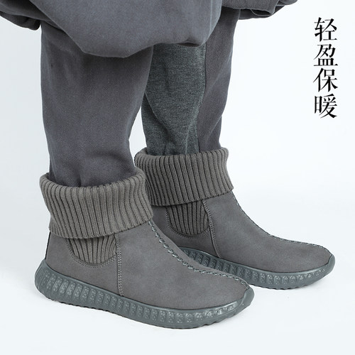 僧鞋棉靴了牌加绒保暖冬季