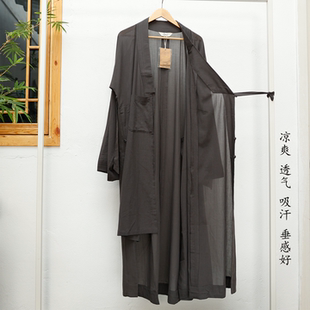 慈心缘夏季薄款棉麻僧服和尚服装师父大褂透气长褂比丘尼短褂小褂