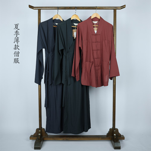 慈心缘夏季僧服长褂凉爽抗皱短褂