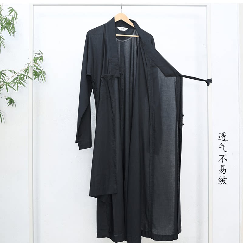 远尘僧服夏季进口棉纱出家师父透气长褂大褂短褂小褂自然垂感僧衣