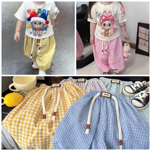 儿童透气棉布防蚊裤灯笼夏季薄款