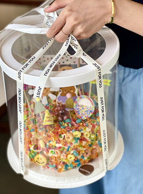 透明圆形蛋糕盒 开窗款 普通款6寸8寸10寸 4个高度材料厚透明度高