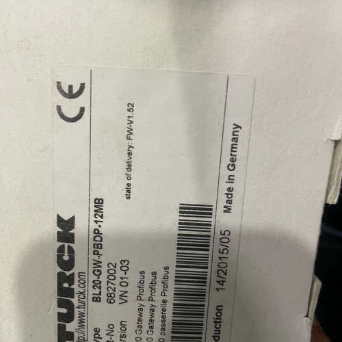 Turck 图尔克 BL20-GW-PBDP-12MB 68议价