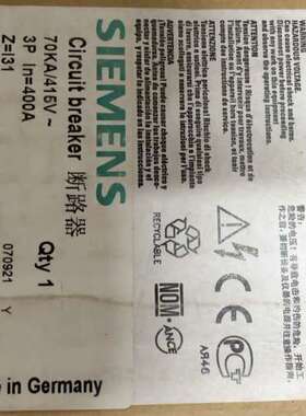 塑壳断路器 3VL4740-2AE36-0AD1 3V议价