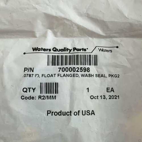 （议价)waters沃特世密封圈，700002598，2pk，全
