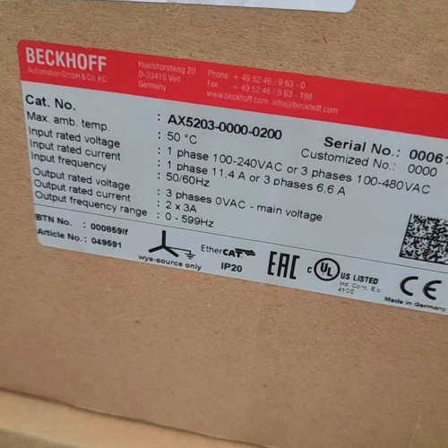 倍福AX5203-0000-0200 议价
