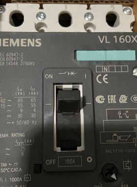 塑壳断路器 3VL1710-1DD33-0AA0 3V议价