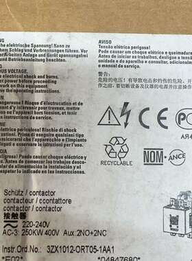 接触器 3RT1076-6AP36 议价