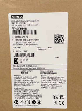 3RB2066-1GC2  过载继电器 55 - 250 A议价