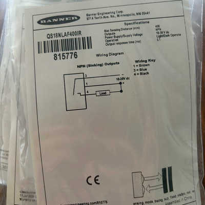 BANNER邦纳：QS18NLAF400IR，议价