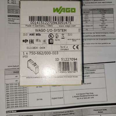 WAGO 模块 750-662000-003议价