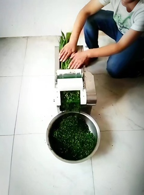 商用切菜机小型370W铜电机550W切段机750W切葱韭菜豆角年糕河粉丝