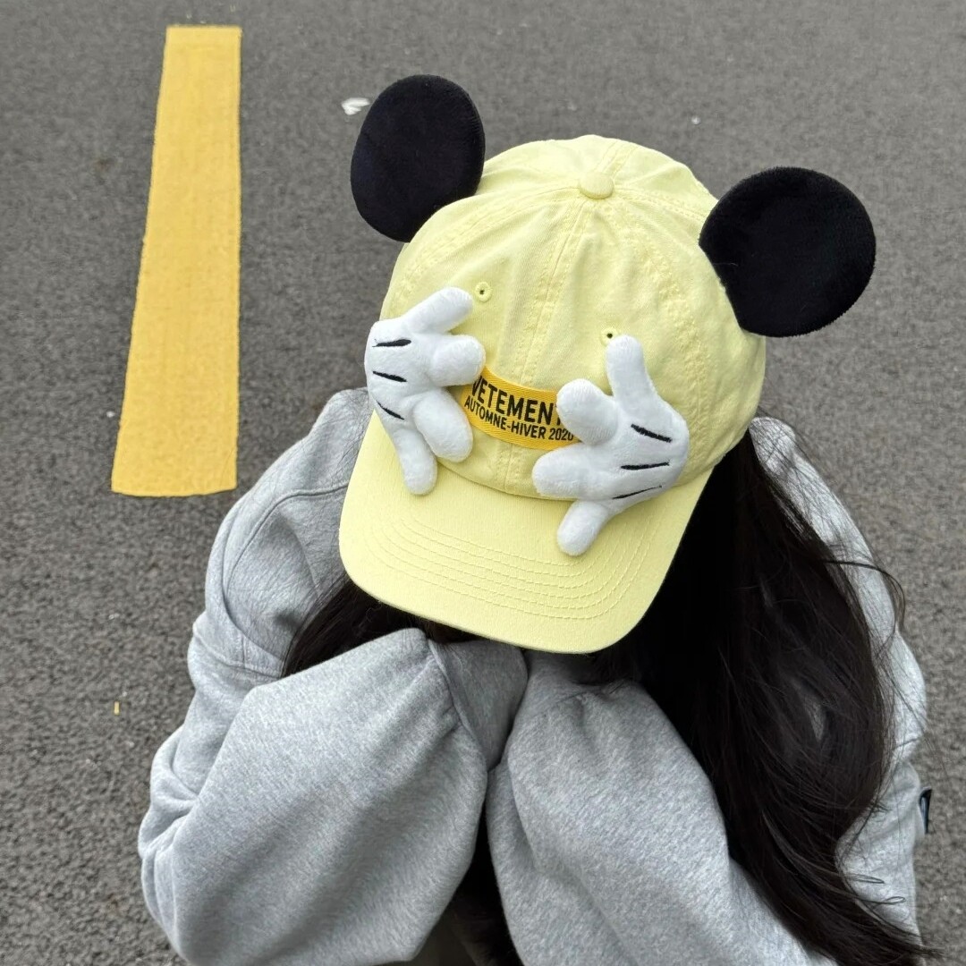 米奇耳朵棒球帽可爱卡通