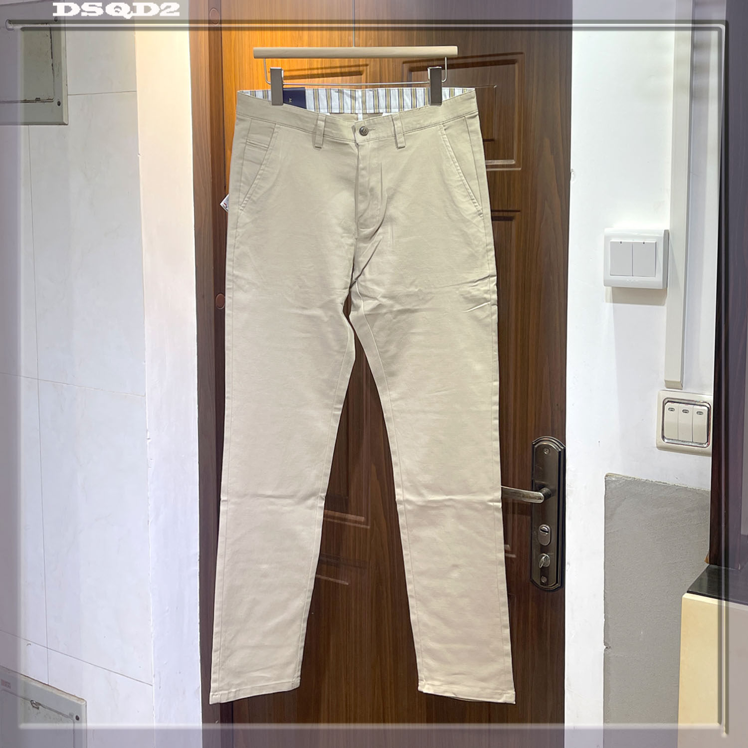 2024男士休闲裤秋季厚款直筒宽松纯棉男裤商务西装裤秋冬长裤子男