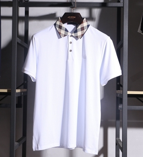 英国高端奢货 雅阁s丹短袖2407T2 聚酯纤维+棉 男士休闲短袖T恤