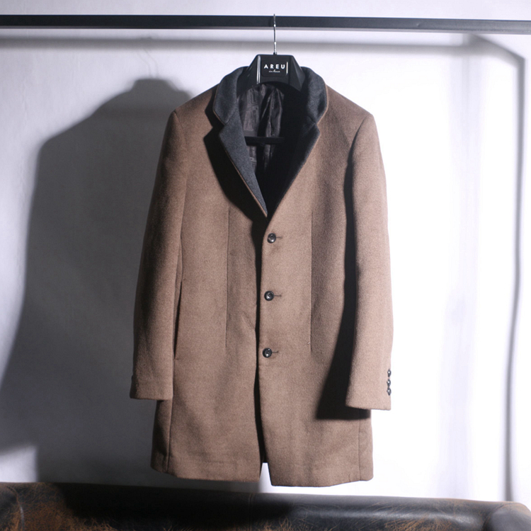 诺丁牌 翻经典大衣  羊毛+聚酯纤维+粘纤 24070N1 保暖大衣外套