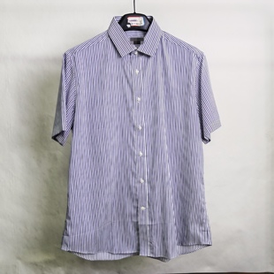 意大利进口纯棉面料 衬衫 男士 短袖 T2714 时尚 卡尔牌高端商务衬衫