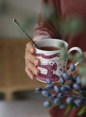 欧风简约Ulster Weavers高品质白色骨瓷马克杯啤酒杯咖啡杯