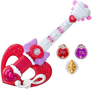 日本拥抱光之美少女双爱吉他变身器套装动漫女孩儿童玩具礼物