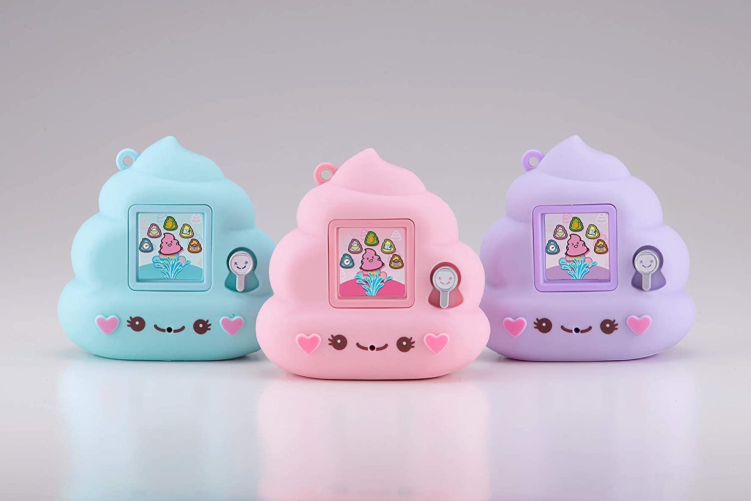 日本Happinet搞怪便便电子宠物机掌上彩屏便携小型游戏机女孩玩具