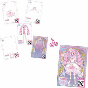 多美卡秘密的偶像公主R多层卡片卡抽套装收藏夹卡册女孩玩具