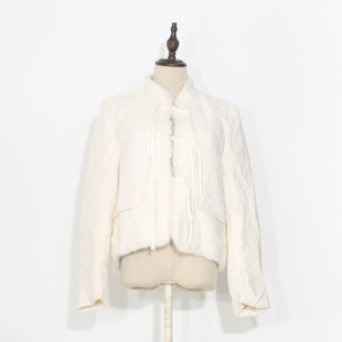 2025春秋装新款国风羽绒服女白鸭绒新中式复古盘扣超短款上衣外套