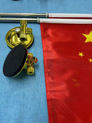 车载磁铁侧身吸盘旗杆可伸缩汽车小红旗强磁磁铁吸盘户外通用旗杆