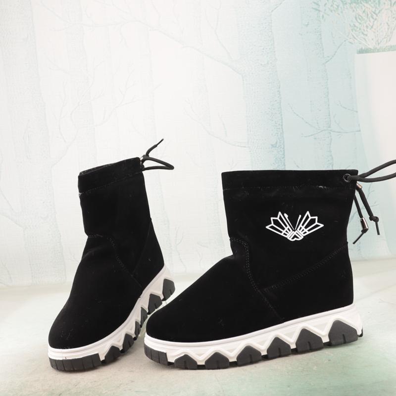 冬季新款短筒加绒保暖雪地靴