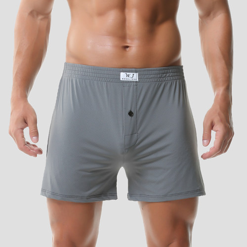 男士冰丝阿罗裤宽松舒适短裤睡裤