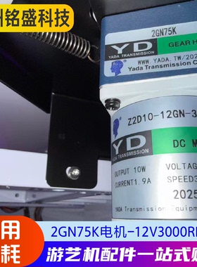 Z2D10-12GN-30S/2GN75K电机-12V3000RPM电玩城游戏机耐用电机直流