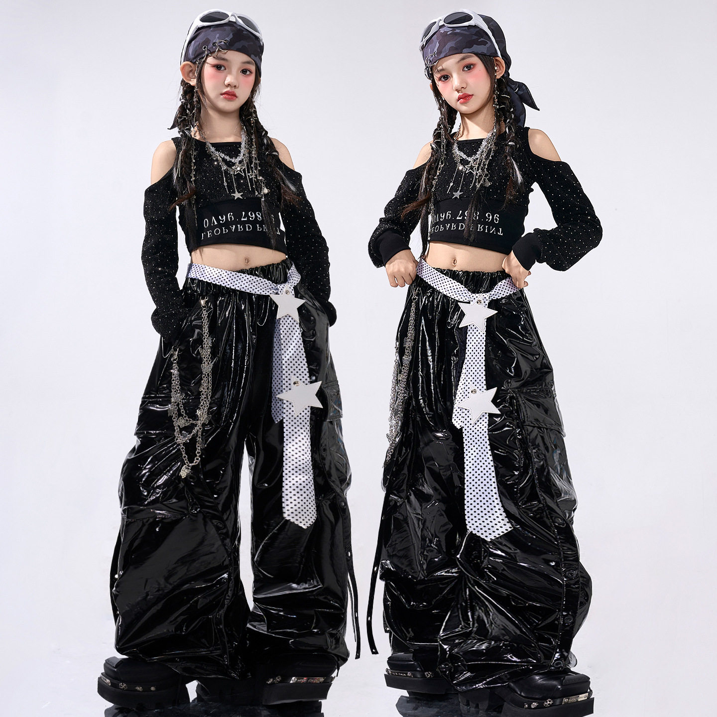 女童爵士舞服装少儿jazz街舞演出服时髦潮酷走秀女团甜酷风秋