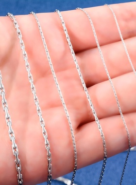Thin Necklace Cable Chain on the Neck 316L Stainless Steel