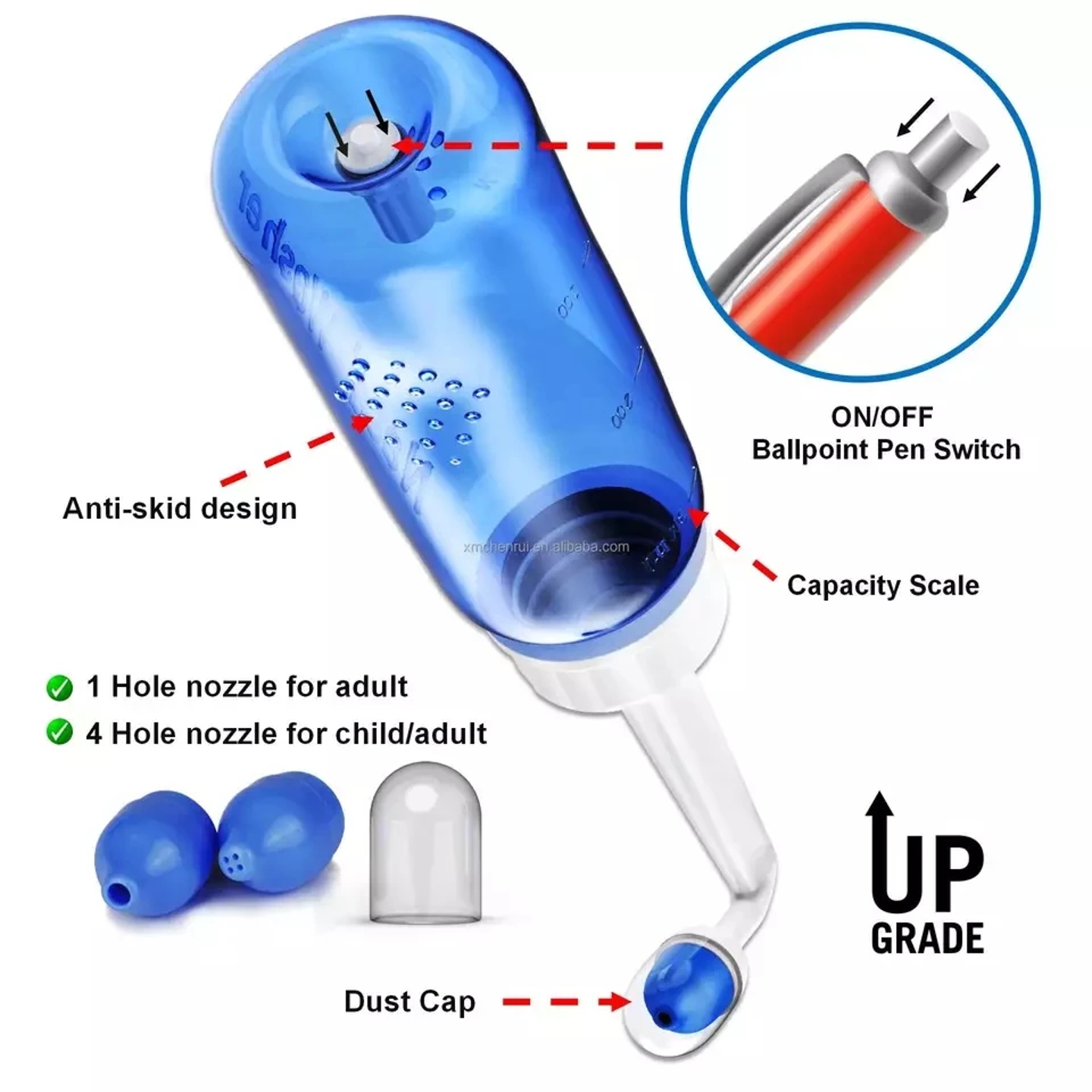 Nasal irrigator, adult and child sinusitis nasal cleaning k