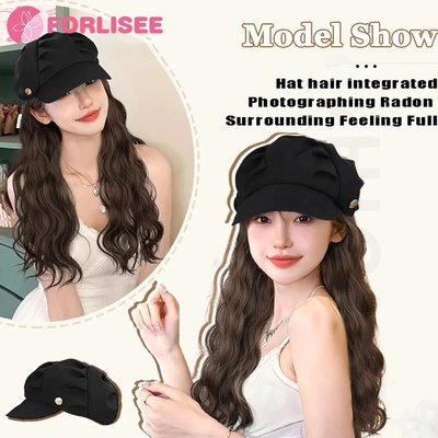FORLISEE 16-Inch Long Curl Synthetic Hair Octagonal Cloud D
