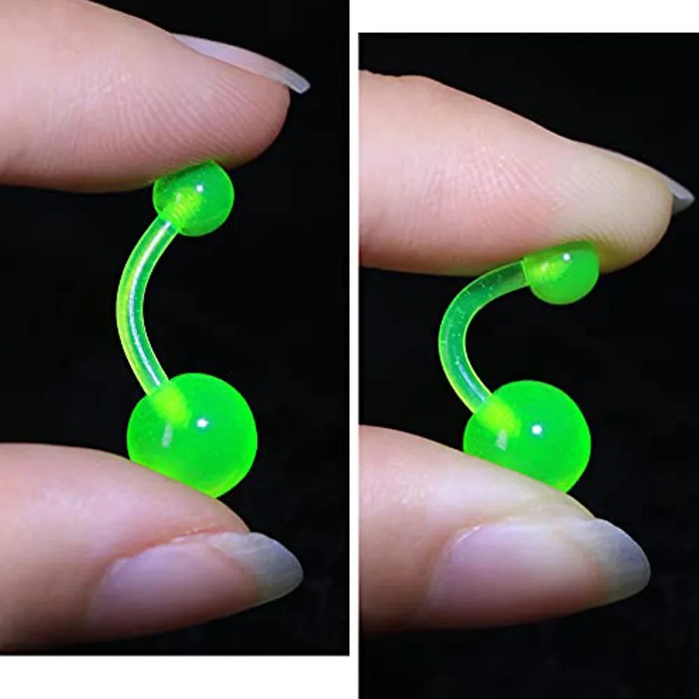 1-10Piece Belly Button Rings Glow in the Dark Belly Rings A