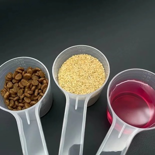 Measuring Spoon With 1pc Plastic Pet Scale Dog Transparent