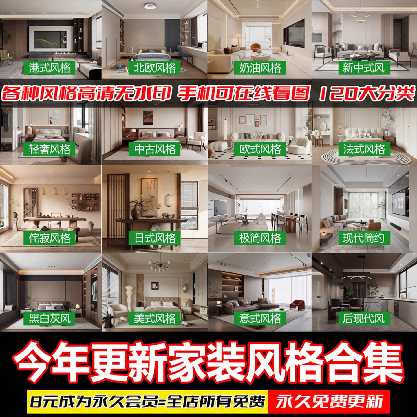 家装三居室二居室小户型效果图