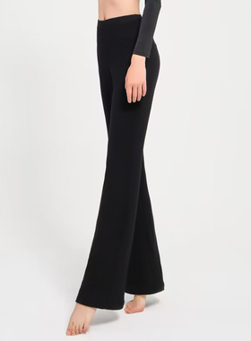 CONNY康尼舞蹈练功裤女现代拉丁跳中国舞形体长裤微喇叭加绒厚款