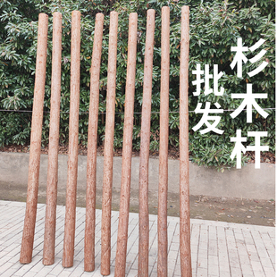天然带皮杉木杆原木桩树枝树干装饰木杆枯树原木绿化支撑杆