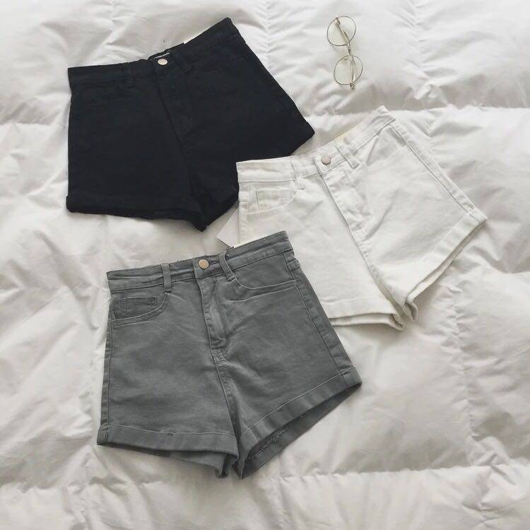 Free Post SPG 2019 Spring and summer Good practice/Show thin/Solid Retro Paige Curling cowboy shortsin the Women's clothing/Boutique , Jeans  category - from Buy2taobao.com to provide professional Taobao agent buy service