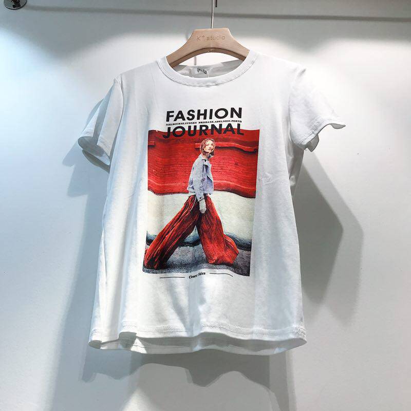 Fashion models T-shirt collocation recommend LGCTBASIC Rigby spring quality goods T-shirts Beauty printing Short sleeved jacketin the Women's clothing/Boutique , T-shirt  category - from Buy2taobao.com to provide professional Taobao agent buy service