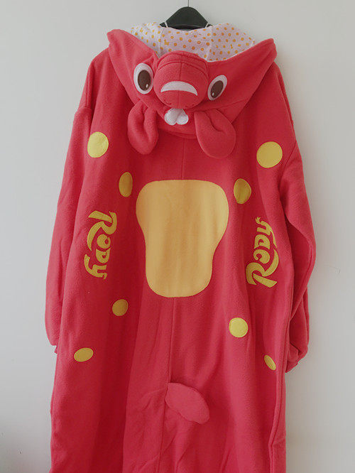 原单 日本专柜正版彩色跳跳马秋冬情侣加厚动物连体衣cosplay